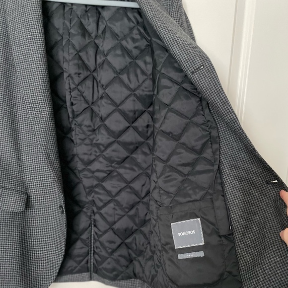 Bonobos Italian Wool Slim Fit Quilt Lined Blazer Jacket 42R - Picture 5 of 8